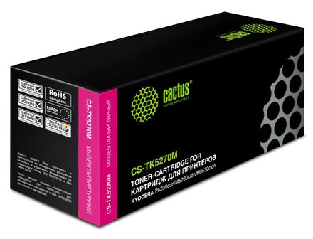 Картридж Cactus CS-TK5270M, TK-5270M, пурпурный / CS-TK5270M