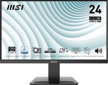23.8" Монитор MSI Pro MP243, 1920x1080, IPS, 75Гц, 1хHDMI, 1хDP, черный ...