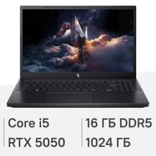 Изображение товара Игровой ноутбук Acer Nitro V 15 ANV15-52-518V с RTX 5050, IPS дисплеем и 16ГБ DDR5