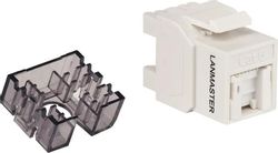 Модуль Lanmaster (LAN-OK45U6/180R-WH) информ. Keystone RJ45 кат.6 бел.
