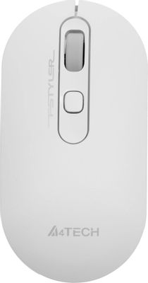 Мышь A4TECH Fstyler FG20S, оптическая, беспроводная, USB, белый и серый [fg20s usb white]