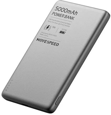 Внешний аккумулятор (Power Bank) MOVESPEED YSPBS05,  5000мAч,  серый [yspbs05 grey]