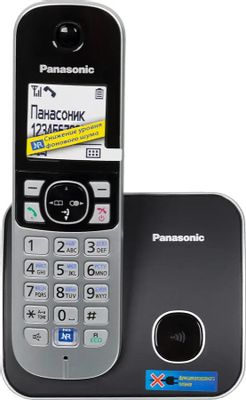 Радиотелефон Panasonic KX-TG6811RUB,  черный