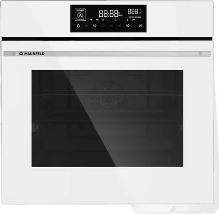 Духовой шкаф электрический MAUNFELD AEOD76106W,  76л,  дверца с 3 стеклами,  белый