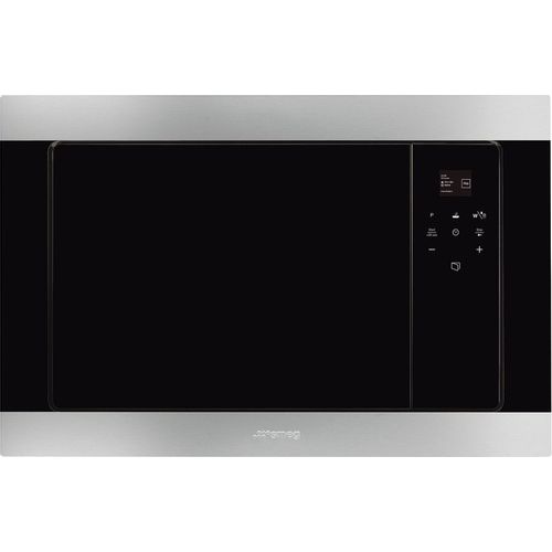 Встраиваемая микроволновая печь SMEG Classica FMI320X2, 21л, 850Вт, серебристый