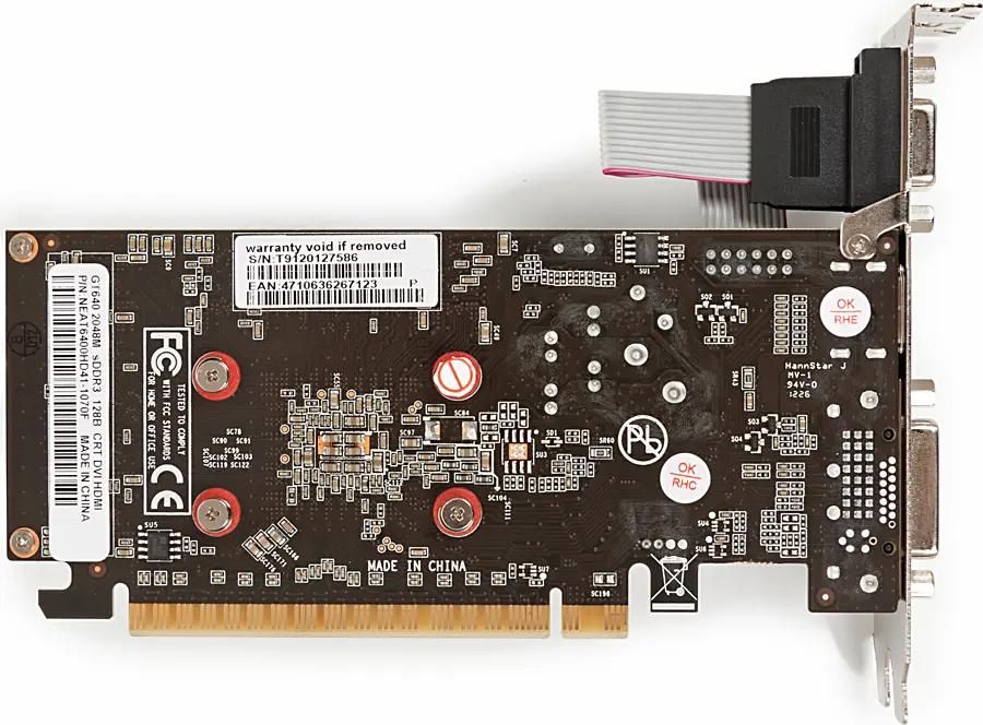 Характеристики Видеокарта Palit NVIDIA GeForce GT 640 PA-GT640-2GD3 2ГБ  DDR3, Low Profile, Ret (687842) смотреть в СИТИЛИНК