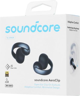 Наушники ANKER Soundcore AeroClip, Bluetooth, вкладыши, черный