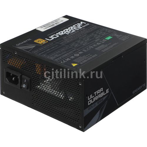 Блок питания Gigabyte GP-UD1000GM PG5 V2, 1000Вт, 80 PLUS GOLD, 120мм, черный, retail