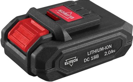 Батарея аккумуляторная Elitech 1820.127100, 18В, 2Ач, Li-Ion
