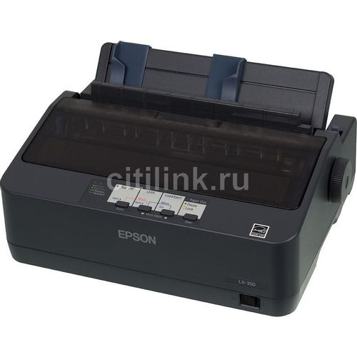 Принтер матричный Epson LX-350 черно-белая печать, A4, черный [c11cc24031/c11cc24032]