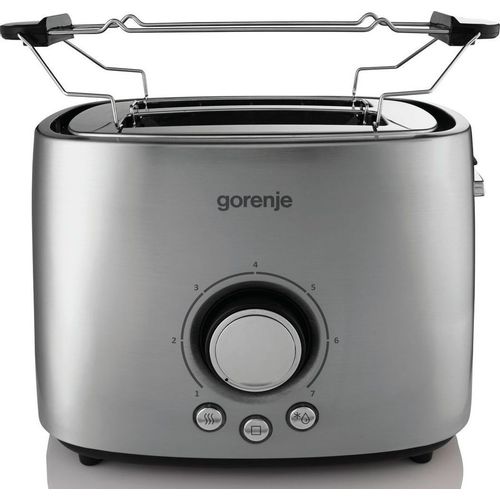 Тостер Gorenje T1000E, серебристый/черный