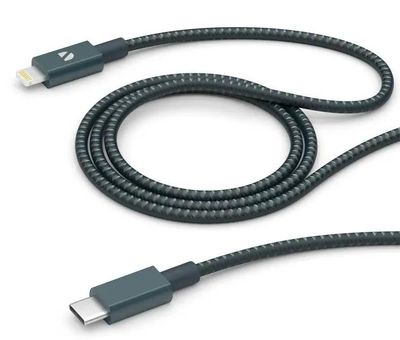 Кабель Deppa 72320 MFI,  Lightning (m) -  USB Type-C (m),  1.2м,  MFI,  3A,  графитовый
