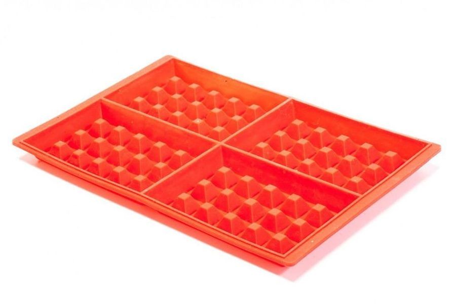 Форма для выпечки Bradex Венские Вафли прямоуг. 28x18.5x1.5см силикон красный (TK 0212)