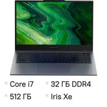Изображение товара Ноутбук DIGMA PRO Fortis M 15.6 IPS i7 32GB SSD Windows 11 Pro серый