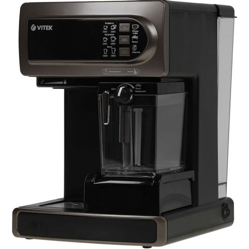 Кофеварка Vitek VT-1517, рожковая, коричневый