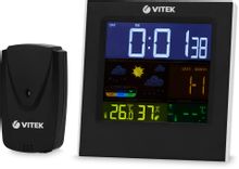 Погодная станция Vitek VT-6411, черный – купить в Ситилинк | 2035665