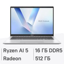 Изображение товара Ноутбук ASUS VivoBook 14 M1407KA-LY028 14 IPS AMD Ryzen 5 16ГБ SSD