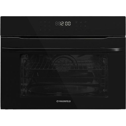 Духовой шкаф электрический MAUNFELD XCMO4414GB, 44л, дверца с 2 стеклами, черный — фото 1