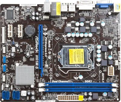 ASROCK H61M S LGA 1155 Intel H61 B3 mATX BULK 619688