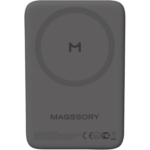 Внешний аккумулятор (Power Bank) MAGSSORY PBN003m, 5000мAч, серый