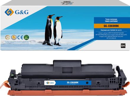 Картридж G&G GG-C069HBK, 069H Black, черный / GG-C069HBK