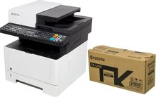 Обзор товара мФУ лазерный Kyocera Ecosys M2735dn + картридж, черно ...