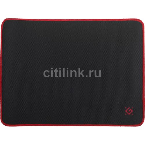 Коврик для мыши Defender 50560 (M) черный/красный, ткань, 360х270х3мм