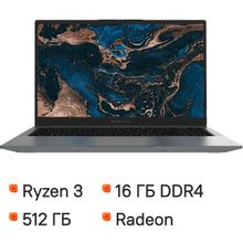 Изображение товара Ноутбук DIGMA PRO Parvus M, 15.6", IPS, AMD Ryzen 3 3200U 2.6ГГц, 2-ядерный, 16ГБ DDR4, 512ГБ SSD,  AMD Radeon  Vega 3, Windows 11 Pro,  темно-серый [dn15r3-adxw02]