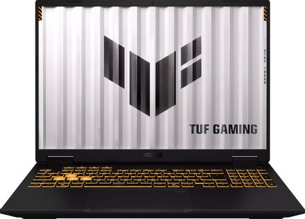 Ноутбук игровой ASUS TUF Gaming 16 FX610JH-TU201, 16", 2026, IPS, Intel Core i5 14450HX 2.4ГГц, 10-ядерный, 8ГБ DDR5, 512ГБ SSD,  NVIDIA GeForce  RTX 5050 для ноутбуков - 8 ГБ, TGP 85Вт, без операционной системы,  черный [90nr0qs1-m00de0]