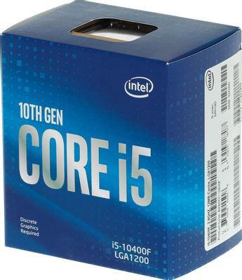 Процессор Intel Core i5 10400F, LGA 1200,  BOX [bx8070110400f s rh3d]