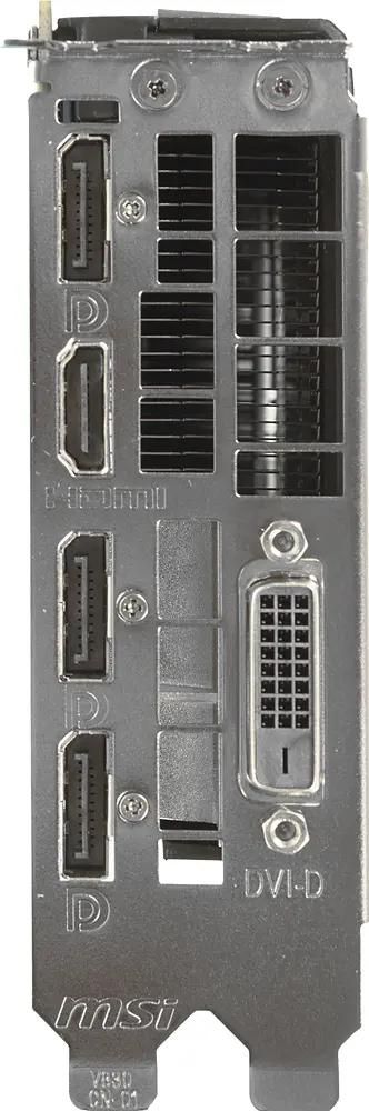 MSI NVIDIA GeForce GTX 1080 GeForce GTX 1080 AERO 8G OC 8 GDDR5X OC Ret 380166