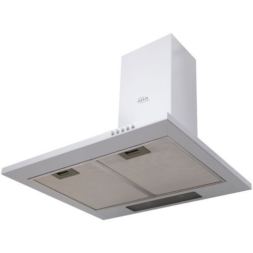 Вытяжка каминная OASIS KB-60W, кнопочное управление, белый