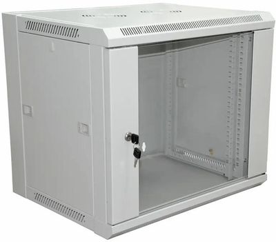 Шкаф коммутационный REXANT 04-2202 настенный, стеклянная передняя дверь ...