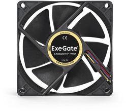 Вентилятор EXEGATE EX283379RUS 80мм, 4-pin, черный