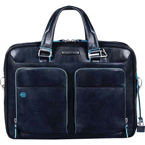 Деловая сумка Piquadro Blue Square, кожа натуральная, синий [ca2849b2/blu2]