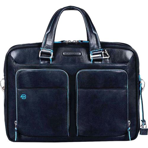 Деловая сумка Piquadro Blue Square, кожа натуральная, синий [ca2849b2/blu2]