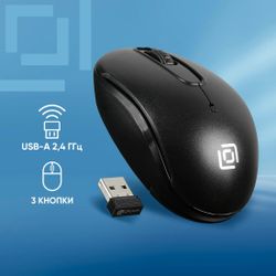 Мышь беспроводная Oklick 505MW, USB, черный