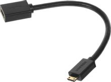 Изображение товара Кабель аудио-видео UGREEN mini-HDMI m - HDMI f версия 2.0 0.22м черный