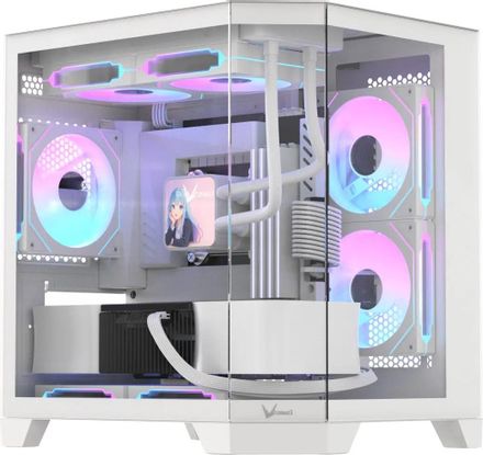 Корпус mATX Formula Crystal Z6M Floe, Micro-Tower, без БП,  белый [crystal z6m floe white]