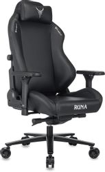 Кресло игровое KNIGHT Руна (Runa), экокожа, до 150кг, черный