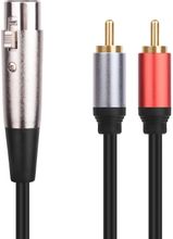 Изображение товара Кабель-переходник аудио PREMIER PCH-251 RCA - XLR, 1.8м, позолота, черный