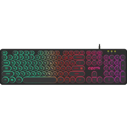 Клавиатура Defender Ozoth GK-106, проводная, USB, мембранная, черный [45106]