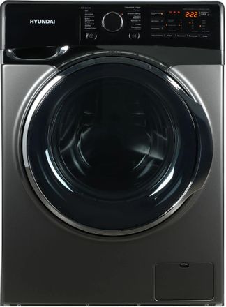 Стиральная машина Hyundai WFE8408 Dark Gray, с фронтальной загрузкой, 8кг, 1400об/мин, инверторная