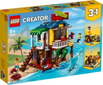 Конструктор Lego Creator Пляжный домик серферов,  31118