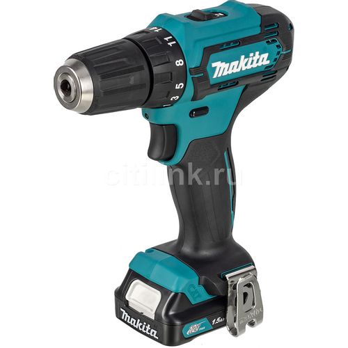 Дрель-шуруповерт Makita DF333DWYE, 1.5Ач, с двумя аккумуляторами