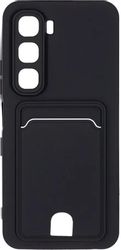 Чехол (клип-кейс) ZIBELINO Soft Matte Card Holder, для Infinix Hot 60i, черный
