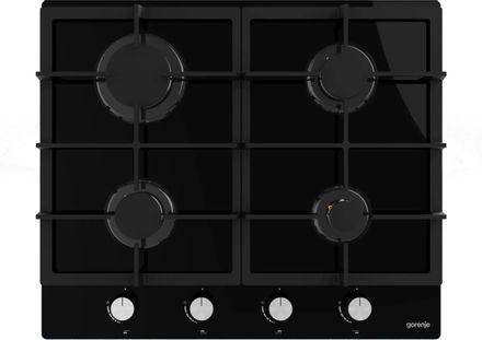 Газовая варочная панель Gorenje Essential GT641AKB, 4 конфорки, закаленное стекло, черный