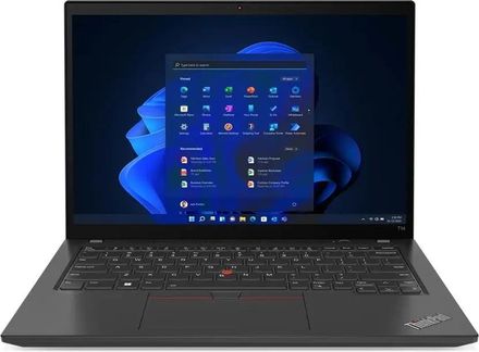 Ноутбук Lenovo ThinkPad T14 G3 14", IPS, Intel Core i5 1235U 1.3ГГц, 10-ядерный, 16ГБ DDR4, 512ГБ SSD,  Intel Iris Xe graphics, Windows 11 Pro, черный [21ah00bpus]