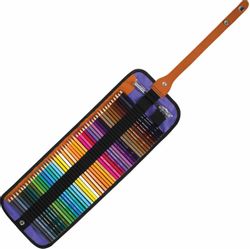 Набор карандашей BRAUBERG Max 182007, шестигранный, дерево, 7мм, 50 цв., точилка, пенал-рулон, 50
