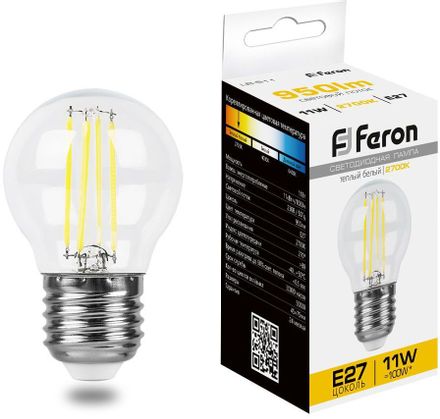 Упаковка ламп LED FERON E27,  шар, 11Вт, LB-511, 10 шт. [38015-10]